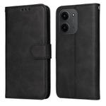For Redmi 15C 4G 171.5mm / Xiaomi Poco C85 4G Classic Calf Texture Flip Leather Phone Case(Black)