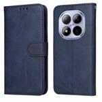 For Redmi Note 15 Pro 5G Global 163.6mm Classic Calf Texture Flip Leather Phone Case(Blue)