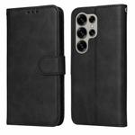 For Samsung Galaxy S25 Ultra 5G Classic Calf Texture Flip Leather Phone Case(Black)