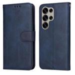 For Samsung Galaxy S25 Ultra 5G Classic Calf Texture Flip Leather Phone Case(Blue)