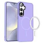 For Samsung Galaxy S24 5G MagSafe Magnetic Skin Feel Frosted Phone Case(Light Purple)