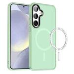 For Samsung Galaxy S24+ 5G MagSafe Magnetic Skin Feel Frosted Phone Case(Light Green)