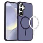 For Samsung Galaxy S24+ 5G MagSafe Magnetic Skin Feel Frosted Phone Case(Dark Purple)