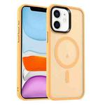 For iPhone 11 MagSafe Magnetic Skin Feel Frosted Phone Case(Orange)