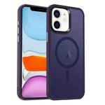 For iPhone 11 MagSafe Magnetic Skin Feel Frosted Phone Case(Dark Purple)