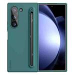 For Samsung Galaxy Z Fold6 5G NILLKIN Flex Pure PC + Liquid Silicone Phone Case with S Pen(Green)