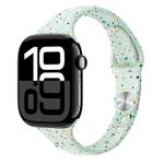 For Apple Watch Series 10 46mm Slim Style Colorful Dots Silicone Watch Band(Light Mint)