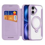 For iPhone 17 DUX DUCIS Skin X Pro Series MagSafe Ring Holder Leather Phone Case(Purple)