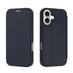 For iPhone 16 Magnetic Armor Series RFID Card Slots Leather Phone Case(Blue)