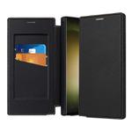 For Samsung Galaxy S25 Ultra 5G Magnetic Armor Series RFID Card Slots Leather Phone Case(Black)