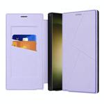 For Samsung Galaxy S25 Ultra 5G Magnetic Armor Series RFID Card Slots Leather Phone Case(Purple)