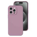 For iPhone 15 Pro Max Precise Hole Liquid Silicone Jelly Color Full Coverage Phone Case(Blackcurrant Color)