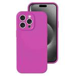 For iPhone 15 Pro Precise Hole Liquid Silicone Jelly Color Full Coverage Phone Case(Dragon Fruit Color)