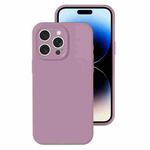 For iPhone 14 Pro Max Precise Hole Liquid Silicone Jelly Color Full Coverage Phone Case(Blackcurrant Color)