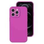 For iPhone 12 Pro Precise Hole Liquid Silicone Jelly Color Full Coverage Phone Case(Dragon Fruit Color)