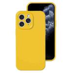 For iPhone 11 Pro Max Precise Hole Liquid Silicone Jelly Color Full Coverage Phone Case(Sunflower Color)