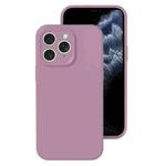 For iPhone 11 Pro Max Precise Hole Liquid Silicone Jelly Color Full Coverage Phone Case(Blackcurrant Color)