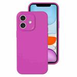 For iPhone 11 Precise Hole Liquid Silicone Jelly Color Full Coverage Phone Case(Dragon Fruit Color)