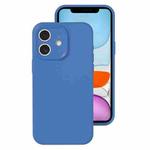 For iPhone 11 Precise Hole Liquid Silicone Jelly Color Full Coverage Phone Case(Navy Blue)