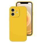 For iPhone 12 Precise Hole Liquid Silicone Jelly Color Full Coverage Phone Case(Sunflower Color)