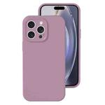 For iPhone 16 Pro Max Precise Hole Liquid Silicone Jelly Color Full Coverage Phone Case(Blackcurrant Color)