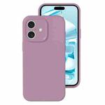 For iPhone 16 Plus Precise Hole Liquid Silicone Jelly Color Full Coverage Phone Case(Blackcurrant Color)