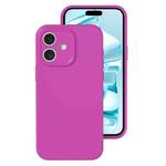 For iPhone 16 Plus Precise Hole Liquid Silicone Jelly Color Full Coverage Phone Case(Dragon Fruit Color)