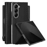 For Samsung Galaxy Z Fold7 5G DUX DUCIS Bril Series PU + TPU Phone Case with Pen Slot(Black)