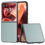 For Motorola Razr 60 Ultra PU Leather Black Frame Full Coverage Phone Case(Light Blue)