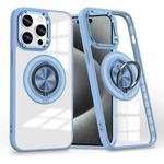 For iPhone 15 Pro Magnetic Rotating Ring Holder Phone Case(Light Blue)