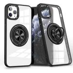 For iPhone 11 Pro Magnetic Rotating Ring Holder Phone Case(Black)