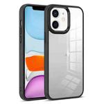 For iPhone 11 Colorful Armor Transparent Phone Case(Black)
