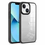 For iPhone 13 Colorful Armor Transparent Phone Case(Black)