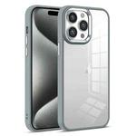 For iPhone 15 Pro Max Colorful Armor Transparent Phone Case(Grey)