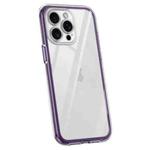 For iPhone 15 Pro Max Vacuum Airbag Y1 Series Transparent Shockproof Phone Case(Dark Purple)