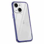 For iPhone 14 Plus Vacuum Airbag Y1 Series Transparent Shockproof Phone Case(Navy Blue)