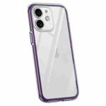 For iPhone 12 Vacuum Airbag Y1 Series Transparent Shockproof Phone Case(Dark Purple)