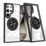 For Samsung Galaxy S24 Ultra 5G Magnetic Rotating Ring Holder Phone Case(Black)