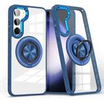 For Samsung Galaxy S23 5G Magnetic Rotating Ring Holder Phone Case(Dark Blue)