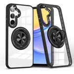 For Samsung Galaxy A15 Magnetic Rotating Ring Holder Phone Case(Black)