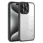 For iPhone 15 Pro Max Colorful Armor Lens Film Transparent Phone Case(Black)