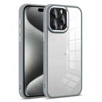 For iPhone 15 Pro Max Colorful Armor Lens Film Transparent Phone Case(Grey)