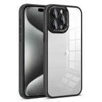 For iPhone 15 Pro Colorful Armor Lens Film Transparent Phone Case(Black)