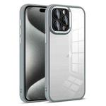 For iPhone 15 Pro Colorful Armor Lens Film Transparent Phone Case(Grey)