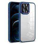 For iPhone 12 Pro Max Colorful Armor Lens Film Transparent Phone Case(Blue)