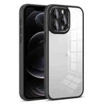 For iPhone 12 Pro Colorful Armor Lens Film Transparent Phone Case(Black)