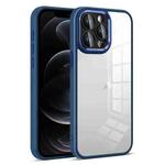 For iPhone 12 Pro Colorful Armor Lens Film Transparent Phone Case(Blue)