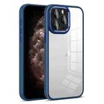 For iPhone 11 Pro Max Colorful Armor Lens Film Transparent Phone Case(Blue)