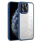 For iPhone 11 Pro Colorful Armor Lens Film Transparent Phone Case(Blue)