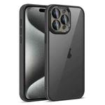 For iPhone 15 Pro Max Colorful Armor Lens Film Translucent Phone Case(Black)